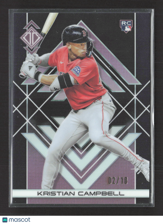 2025 Topps Transcendent Kristian Campbell #39 Black Refractor RC 02/10