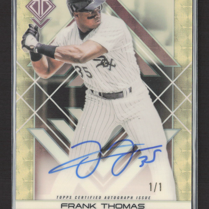 2025 Topps Transcendent Frank Thomas #TAIC-FT Superfractor 1/1 Auto