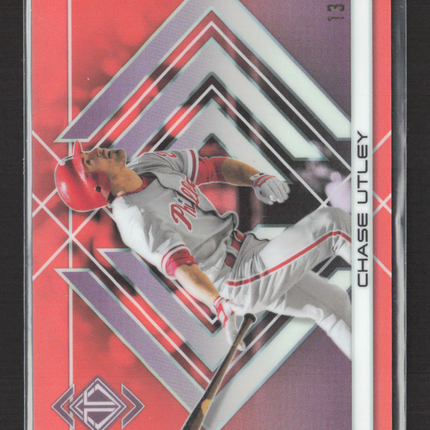 2025 Topps Transcendent Chase Utley #75 Orange Refractor 13/25