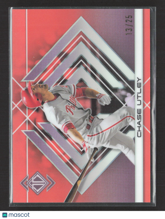 2025 Topps Transcendent Chase Utley #75 Orange Refractor 13/25