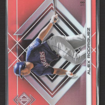 2025 Topps Transcendent Alex Rodriguez #18 Orange Refractor 18/25