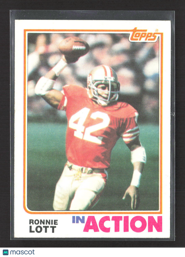 1982 Topps Ronnie Lott #487 In Action