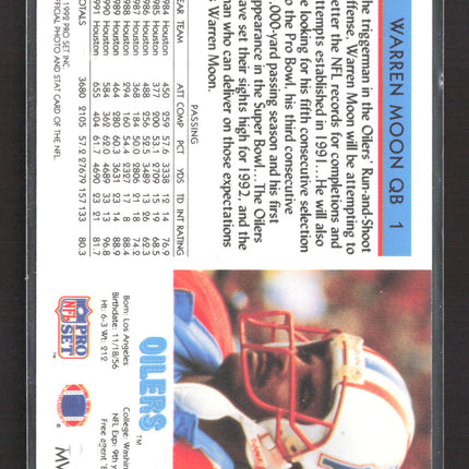 1992 Pro Set MVP Warren Moon #MVP5