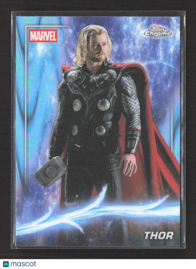 2025 Topps Chrome Marvel Studios Phase One Chris Hemsworth Thor #10