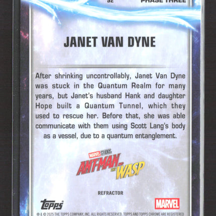 2025 Topps Chrome Marvel Michelle Pfeiffer Janet Van Dyne #92