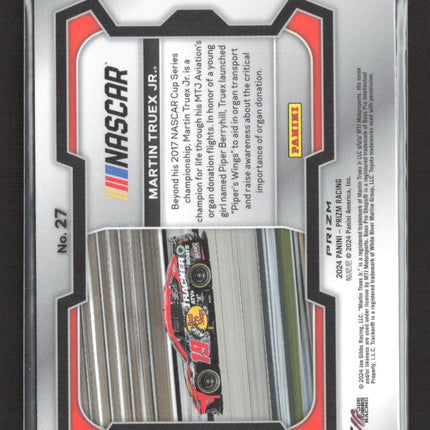 2024 Panini Prizm Racing Martin Truex Jr. #27 White Sparkle