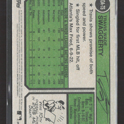 2023 Topps Heritage Travis Swaggerty #ROA-TS RC Real One Auto