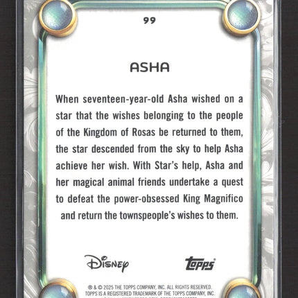 2025 Topps Disney 100 Holographic #99 Asha