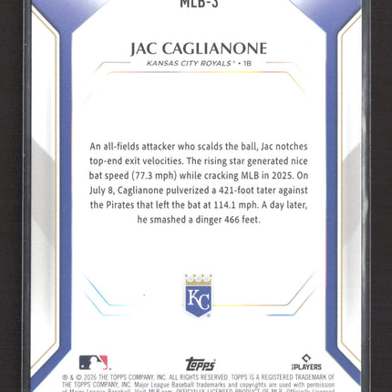 2026 Topps Jac Caglianone #MLB-3 RC