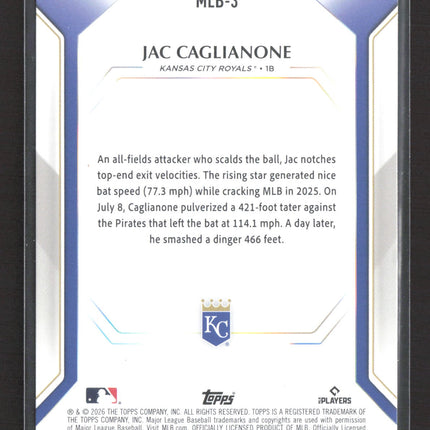 2026 Topps Jac Caglianone #MLB-3 RC