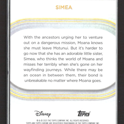 2025 Topps Chrome Disney Debut #11 Simea