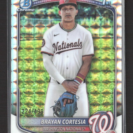 2025 Bowman Chrome Brayan Cortesia #BCP-211 Geometric 224/499