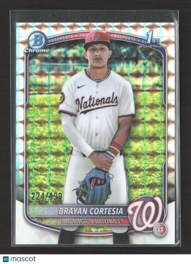 2025 Bowman Chrome Brayan Cortesia #BCP-211 Geometric 224/499