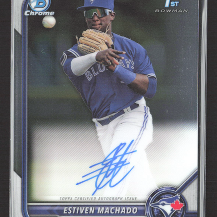 2022 Bowman Chrome Estiven Machado #CPA-EM 1st Bowman Auto