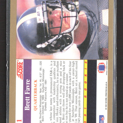1991 Score Brett Favre #611