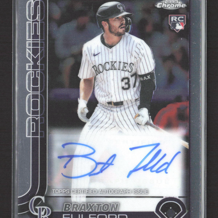 2025 Topps Chrome Braxton Fulford #AC-BF Rc Auto