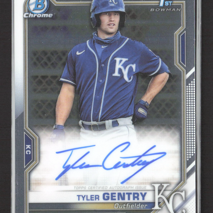 2021 Bowman Chrome Tyler Gentry #CPA-TG Auto