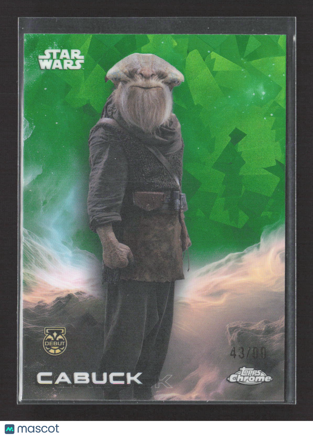 2024 Topps Chrome Star Wars The Acolyte Debut #110 Cabuck Green Sapphire /99