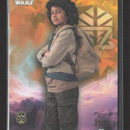 2024 Topps Chrome Star Wars Wim Gold Sapphire 33/50 Debut #193
