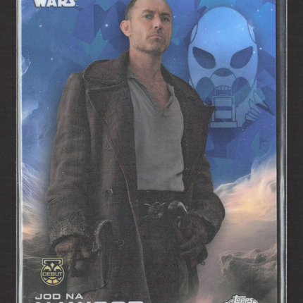2024 Topps Chrome Star Wars Skeleton Crew Jod Na Nawood Debut #65 Sapphire