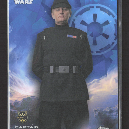 2023 Topps Chrome Star Wars Andor Debut #16 Captain Elk Sapphire