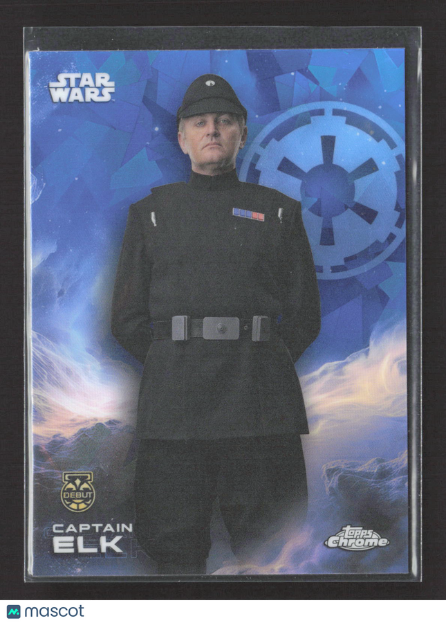 2023 Topps Chrome Star Wars Andor Debut #16 Captain Elk Sapphire
