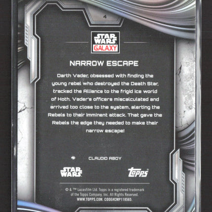 2021 Topps Star Wars Galaxy Chrome Darth Vader Narrow Escape #4