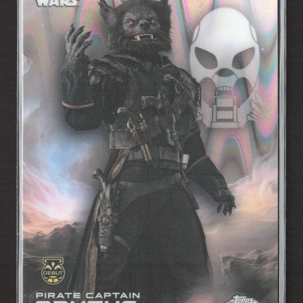 2024 Topps Chrome Star Wars Debut #144 Captain Brutus Lava