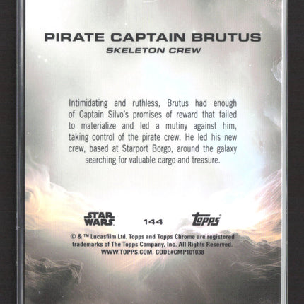 2024 Topps Chrome Star Wars Debut #144 Captain Brutus Lava