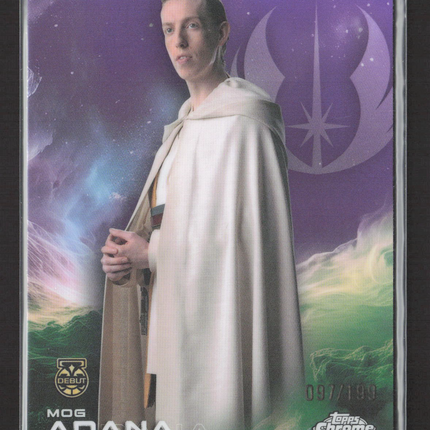 2024 Topps Chrome Star Wars The Acolyte Mog Adana 097/199 Debut #92 Purple
