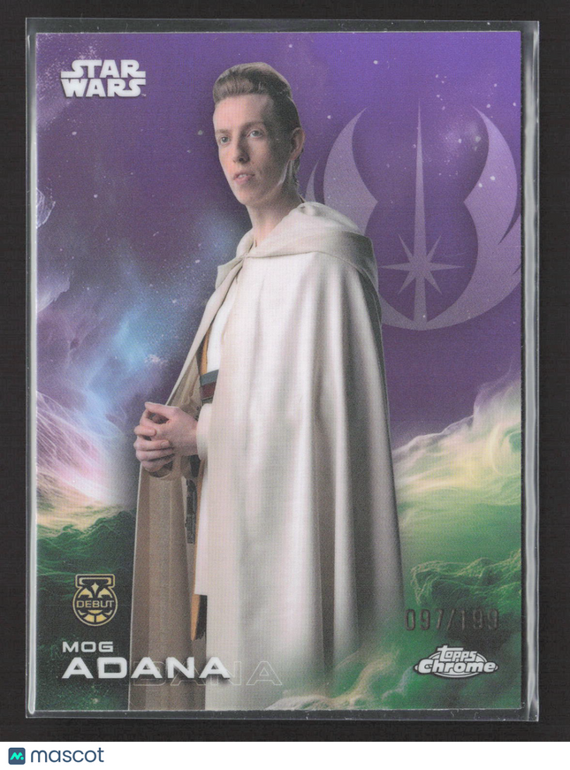 2024 Topps Chrome Star Wars The Acolyte Mog Adana 097/199 Debut #92 Purple