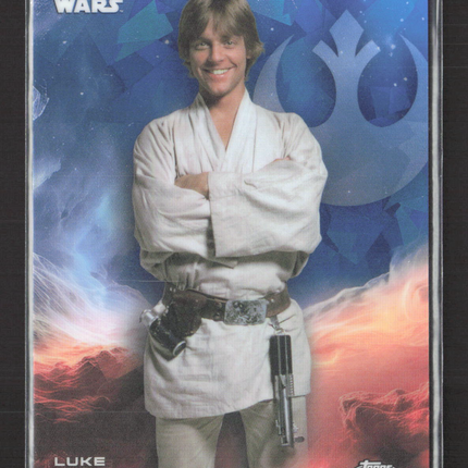 2023 Topps Chrome Star Wars Mark Hamill #83 Luke Skywalker Sapphire