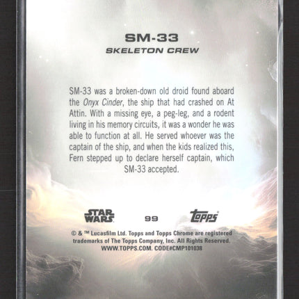 2024 Topps Chrome Star Wars Sapphire Edition Debut #99 SM-33 Sapphire