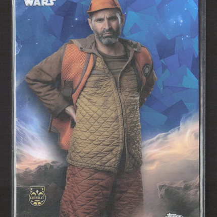 2023 Topps Chrome Star Wars Zubin Varla Debut #195 Xanwan Sapphire