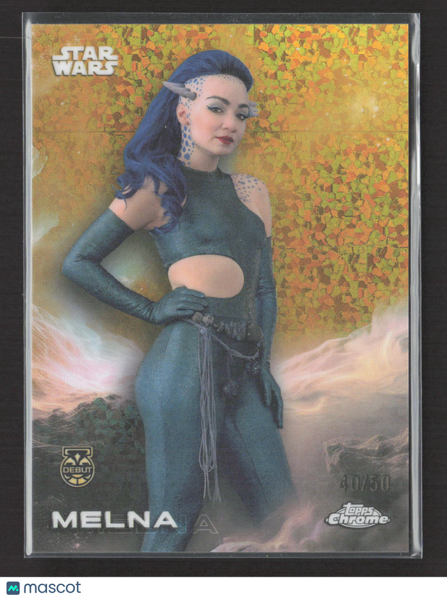 2024 Topps Chrome Star Wars Skeleton Crew Debut 40/50 #135 Melna Gold