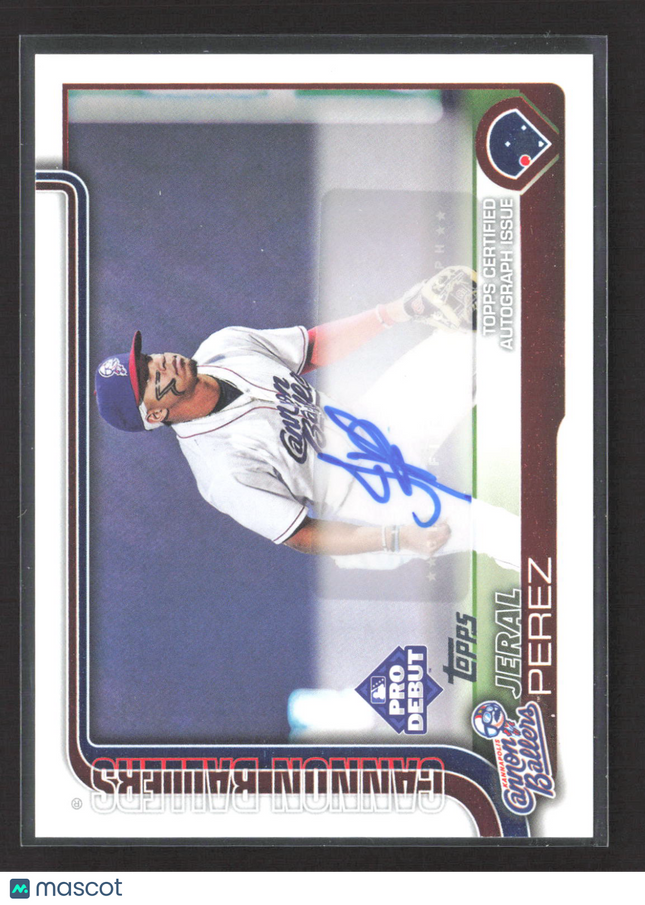 2024 Topps Pro Debut Jeral Perez #PD-24 Auto