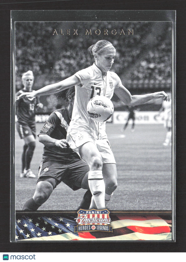 2012 Panini Americana Heroes & Legends Alex Morgan #49 Black and White