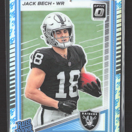 2025 Panini Donruss Optic Prizm Jack Bech #211 Rocket
