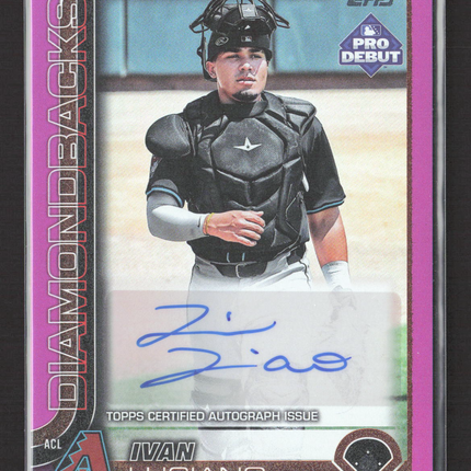 2025 Topps Pro Debut Ivan Luciano #PD-60 Pink Auto /199