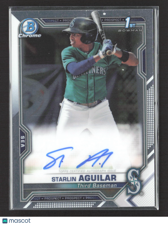 2020 Bowman Chrome Starlin Aguilar #CPA-SA Auto