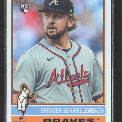 2025 Topps Heritage Spencer Schwellenbach #58 Refractor