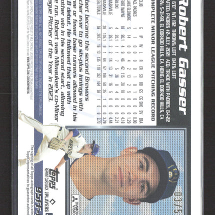 2024 Topps Archives Fan Favorites Robert Gasser #95FF-RG 03/50 Gold Auto
