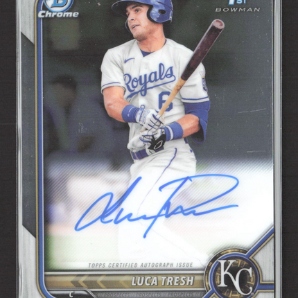 2022 Bowman Chrome Luca Tresh #CPA-LTS Auto