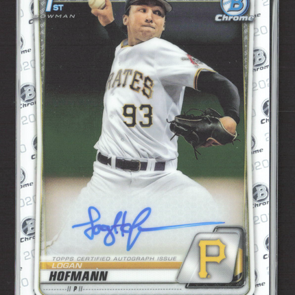 2020 Bowman Chrome Logan Hofmann #CDA-LH Auto