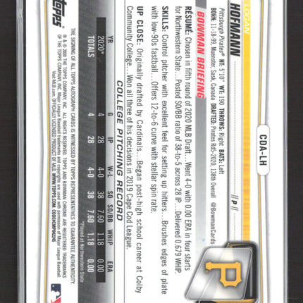 2020 Bowman Chrome Logan Hofmann #CDA-LH Auto