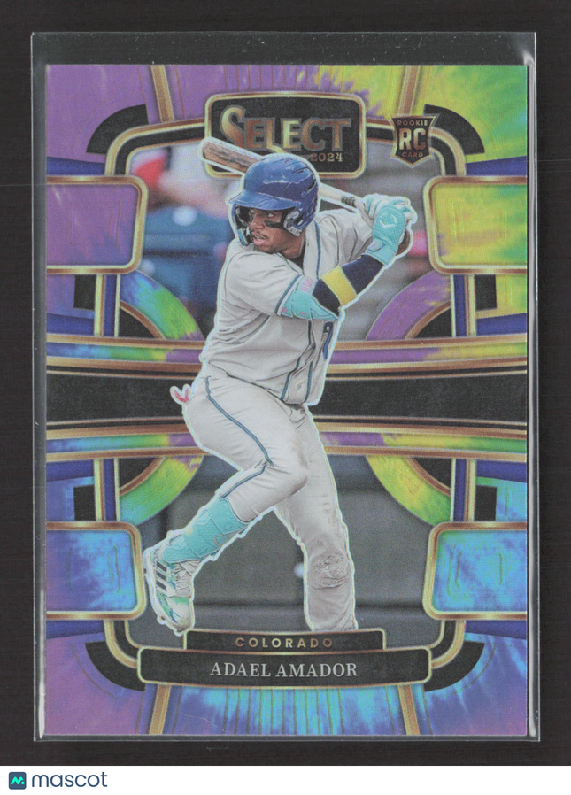 2024 Panini Select Prizm Adael Amador #74 Tie-Dye RC 12/25