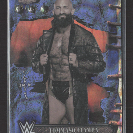 2025 Topps Chrome WWE Tommaso Ciampa #55 Blue Refractor /125