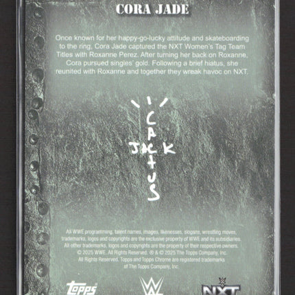 2025 Topps Chrome WWE Cora Jade #73 Blue 121/125