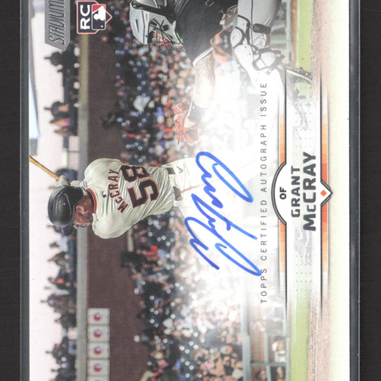 2022 Topps Stadium Club Grant McCray #SCBA-GM RC Auto