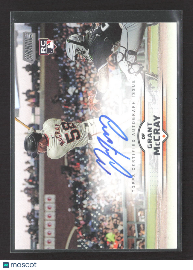 2022 Topps Stadium Club Grant McCray #SCBA-GM RC Auto